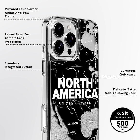 Cyberpunk Glitter Quicksand iPhone 16 Pro case | NWT - Picture 3 of 4